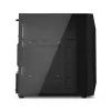 Kompiuterio korpusas KRUX Astro Cube Black – kubo dizainas, micro ATX/mini‑ITX, šoninis langas