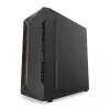Kompiuterio korpusas KRUX Astro Cube Black – kubo dizainas, micro ATX/mini‑ITX, šoninis langas