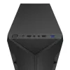 Kompiuterio korpusas KRUX Astro Cube Black – kubo dizainas, micro ATX/mini‑ITX, šoninis langas