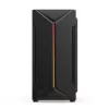 Kompiuterio korpusas KRUX Astro Cube Black – kubo dizainas, micro ATX/mini‑ITX, šoninis langas