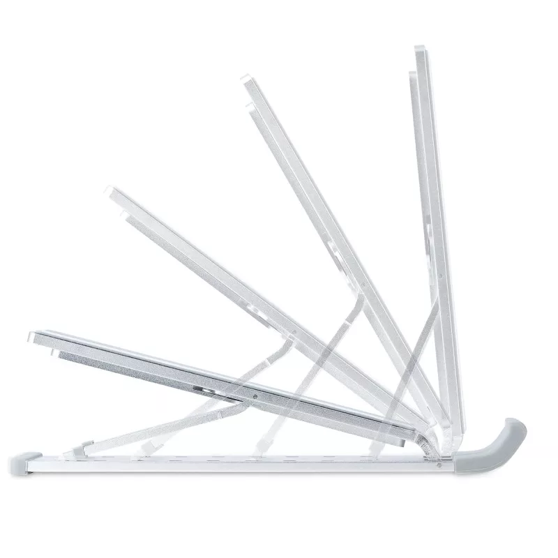 StarTech.com Sulankstomas nešiojamojo kompiuterio stovas, aukščio reguliavimas, ergonomiškas, ventiliuojamas aliuminio rėmas, laiko iki 10 kg, pakreipiamas, sulankstomas dizainas