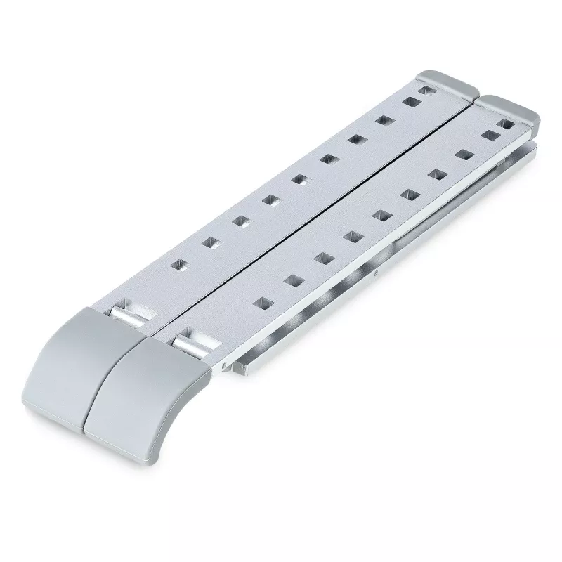 StarTech.com Sulankstomas nešiojamojo kompiuterio stovas, aukščio reguliavimas, ergonomiškas, ventiliuojamas aliuminio rėmas, laiko iki 10 kg, pakreipiamas, sulankstomas dizainas