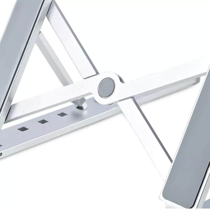 StarTech.com Sulankstomas nešiojamojo kompiuterio stovas, aukščio reguliavimas, ergonomiškas, ventiliuojamas aliuminio rėmas, laiko iki 10 kg, pakreipiamas, sulankstomas dizainas