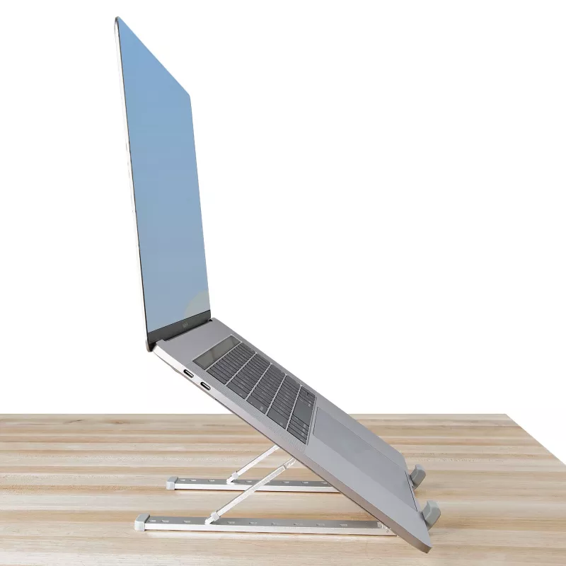 StarTech.com Sulankstomas nešiojamojo kompiuterio stovas, aukščio reguliavimas, ergonomiškas, ventiliuojamas aliuminio rėmas, laiko iki 10 kg, pakreipiamas, sulankstomas dizainas