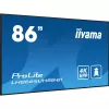 iiyama LH8665UHSB-B1 vaizdo ekranas 86 colių LED 4K Ultra HD 800 cd/m² su Android 11 ir Wi-Fi