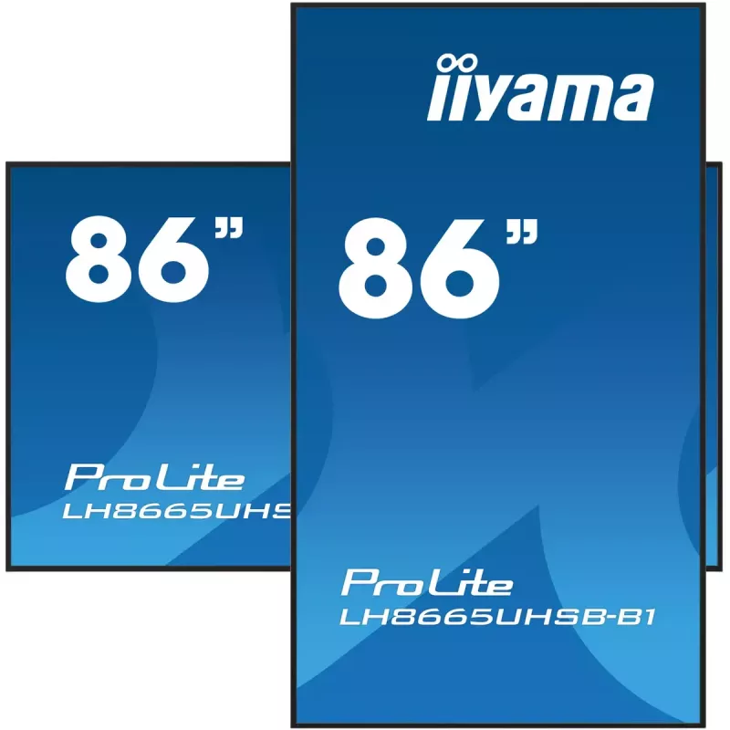iiyama LH8665UHSB-B1 vaizdo ekranas 86 colių LED 4K Ultra HD 800 cd/m² su Android 11 ir Wi-Fi