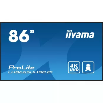 iiyama LH8665UHSB-B1 vaizdo ekranas 86 colių LED 4K Ultra HD 800 cd/m² su Android 11 ir Wi-Fi