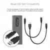 StarTech.com USB-C 10Gbps išorinis M.2 NVMe/SATA SSD dėklas - be įrankių montuojamas aliumininis korpusas su USB-C ir USB-A laidais, tinka 2230/2242/2260/2280