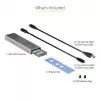 StarTech.com USB-C 10Gbps išorinis M.2 NVMe/SATA SSD dėklas - be įrankių montuojamas aliumininis korpusas su USB-C ir USB-A laidais, tinka 2230/2242/2260/2280