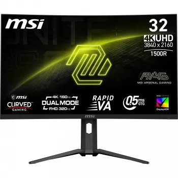 MSI MAG 321CUPDF monitorius 80 cm (31,5 colio) 3840 x 2160 pikselių 4K Ultra HD LCD juodas