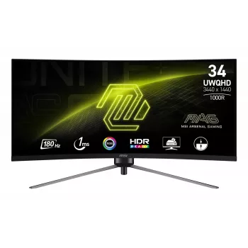 Monitorius MSI MAG 345CQR 86,4 cm (34 colių) 3440 x 1440 pikselių UltraWide Dual Quad HD juodas