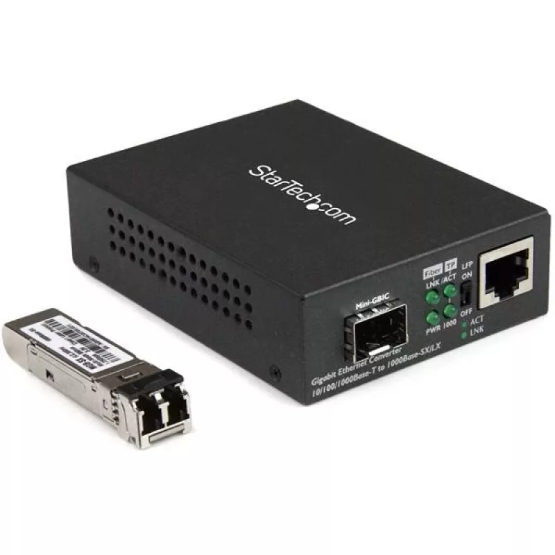 StarTech.com Gigabit Ethernet šviesolaidinis keitiklis – kompaktiškas – 850nm MM LC – 550m
