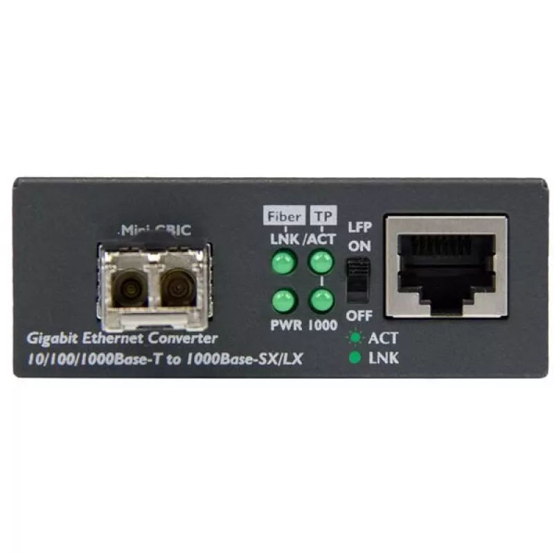 StarTech.com Gigabit Ethernet šviesolaidinis keitiklis – kompaktiškas – 850nm MM LC – 550m