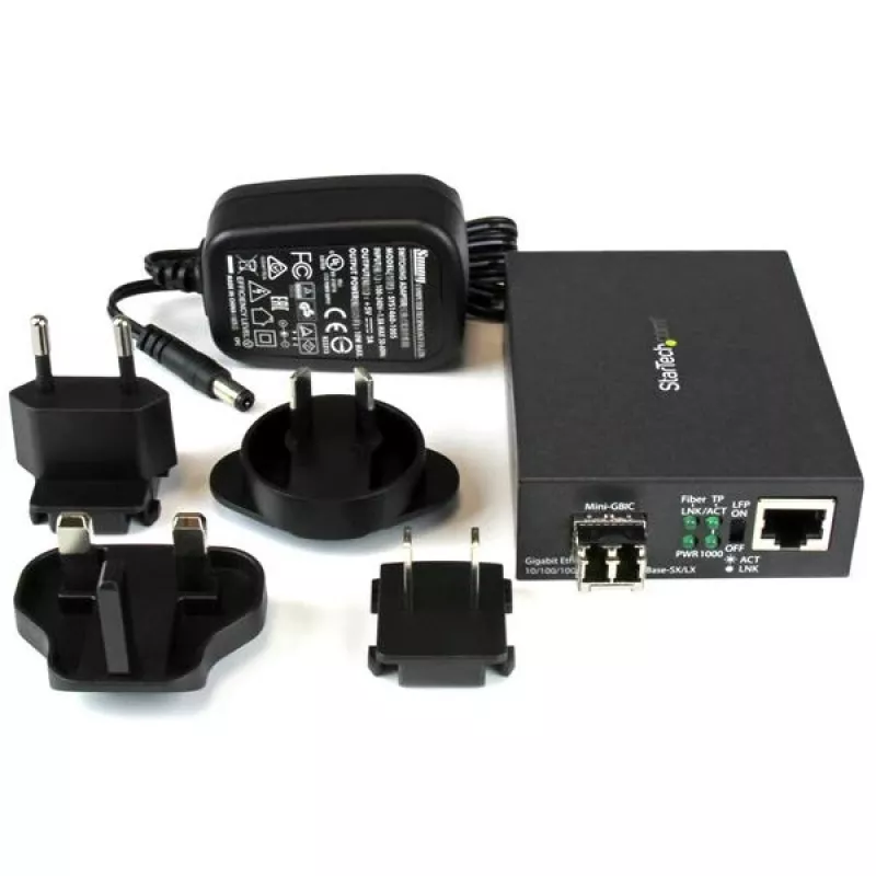 StarTech.com Gigabit Ethernet šviesolaidinis keitiklis – kompaktiškas – 850nm MM LC – 550m