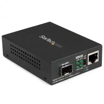 StarTech.com Gigabit Ethernet šviesolaidinis medijos keitiklis su atviru SFP lizdu