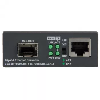 StarTech.com Gigabit Ethernet šviesolaidinis medijos keitiklis su atviru SFP lizdu
