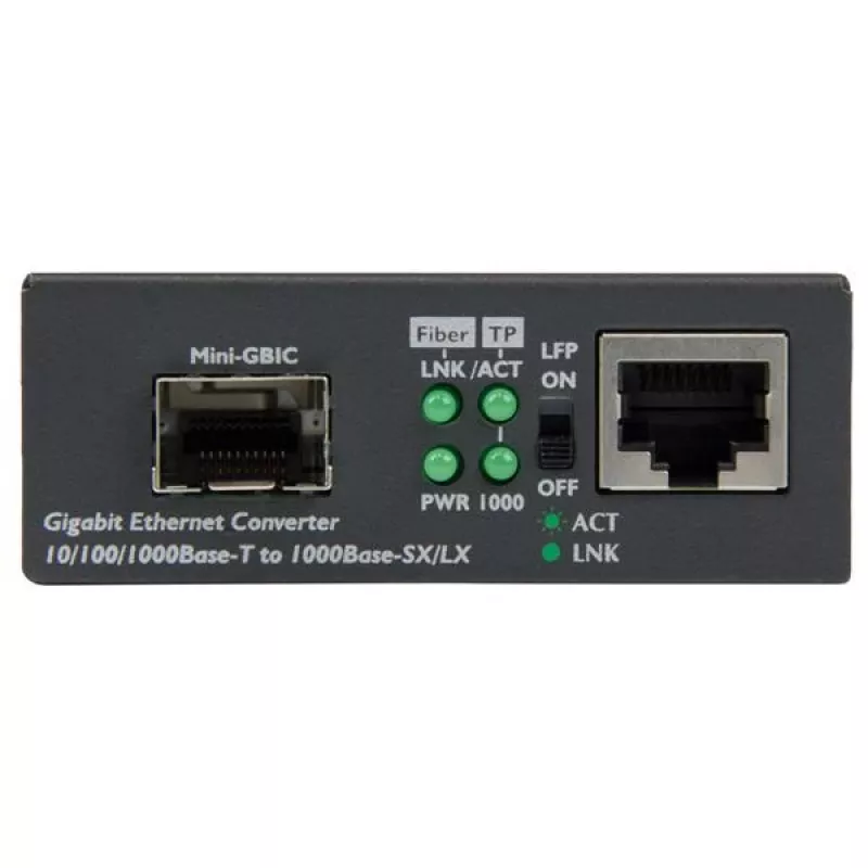 StarTech.com Gigabit Ethernet šviesolaidinis medijos keitiklis su atviru SFP lizdu