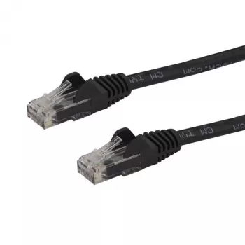 StarTech.com 10m CAT6 Ethernet kabelis - juodas CAT 6 Gigabit Ethernet laidas - 250MHz 100W PoE RJ45 UTP tinklo/jungiamasis laidas be užkabinimų su įtempimo mažinimu, individualiai išbandytas