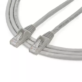 StarTech.com 2m CAT6 eterneto laidas - pilkas CAT 6 Gigabit eterneto laidas - 250MHz 100W PoE RJ45 UTP tinklo/jungiamasis kabelis su apsauga nuo užkliuvimo ir įtempimo mažinimu, individualiai išbandytas