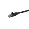 StarTech.com 50 cm CAT6 Ethernet kabelis - juodas CAT 6 Gigabit Ethernet laidas - 250 MHz 100 W PoE RJ45 UTP tinklo/jungiamasis laidas be užkabinimų su įtempimo mažinimu, individualiai išbandytas