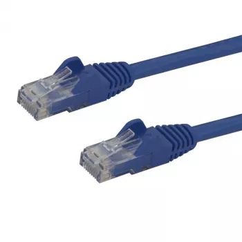 StarTech.com 50 cm CAT6 Ethernet kabelis mėlynas – CAT 6 Gigabit Ethernet laidas – 250 MHz 100W PoE RJ45 UTP tinklo/jungiamasis laidas be užkabos su įtempimo mažinimu, individualiai išbandytas