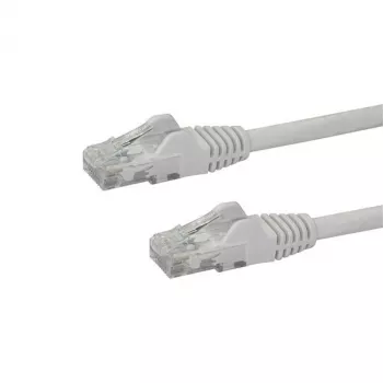 StarTech.com 50 cm CAT6 Ethernet kabelis – baltas CAT 6 Gigabit Ethernet laidas – 250 MHz 100 W PoE RJ45 UTP tinklo / jungiamasis laidas su apsauga nuo užkabinimo ir įtempimo mažinimu, individualiai išbandytas