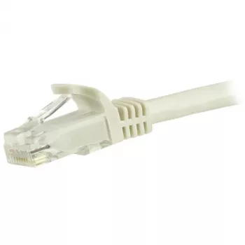 StarTech.com 5m CAT6 Ethernet kabelis - baltas CAT 6 Gigabit Ethernet laidas - 250MHz 100W PoE RJ45 UTP tinklo/pataisų laidas be užkliuvimų su įtempimo mažinimu, individualiai išbandytas