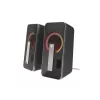 GENESIS Helium 100 BT RGB garsiakalbiai 10 W PC/Nešiojamam kompiuteriui Juoda, Sidabrinė 2.0 kanalai Bluetooth