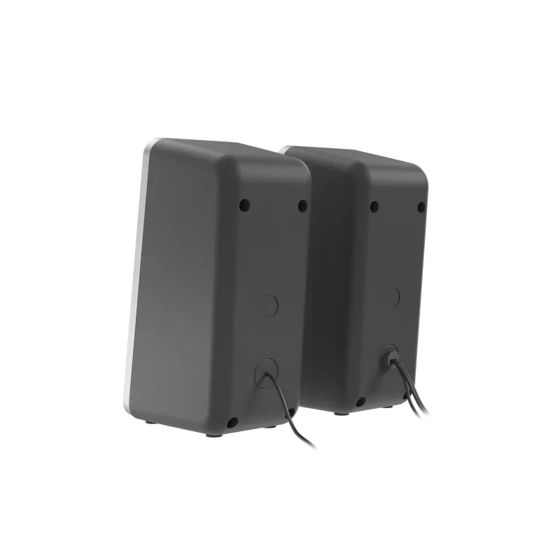 GENESIS Helium 100 BT RGB garsiakalbiai 10 W PC/Nešiojamam kompiuteriui Juoda, Sidabrinė 2.0 kanalai Bluetooth