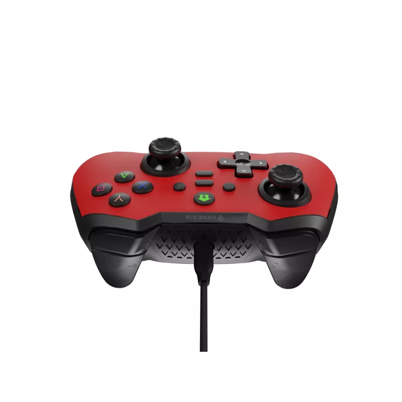 GENESIS Mangan 300 Raudonas USB žaidimų pultas Analoginis / Skaitmeninis Android, Nintendo Switch, PC