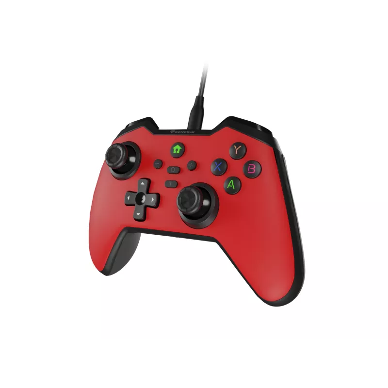 GENESIS Mangan 300 Raudonas USB žaidimų pultas Analoginis / Skaitmeninis Android, Nintendo Switch, PC