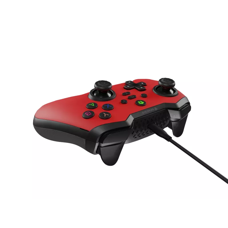 GENESIS Mangan 300 Raudonas USB žaidimų pultas Analoginis / Skaitmeninis Android, Nintendo Switch, PC