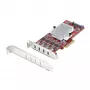 StarTech.com 4 prievadų USB Type-C PCIe kortelė, USB 3.2 10Gbps, USB-C PCI Express išplėtimo kortelė, 4 nepriklausomi USB valdikliai, Windows/Linux/macOS, TAA atitinkanti