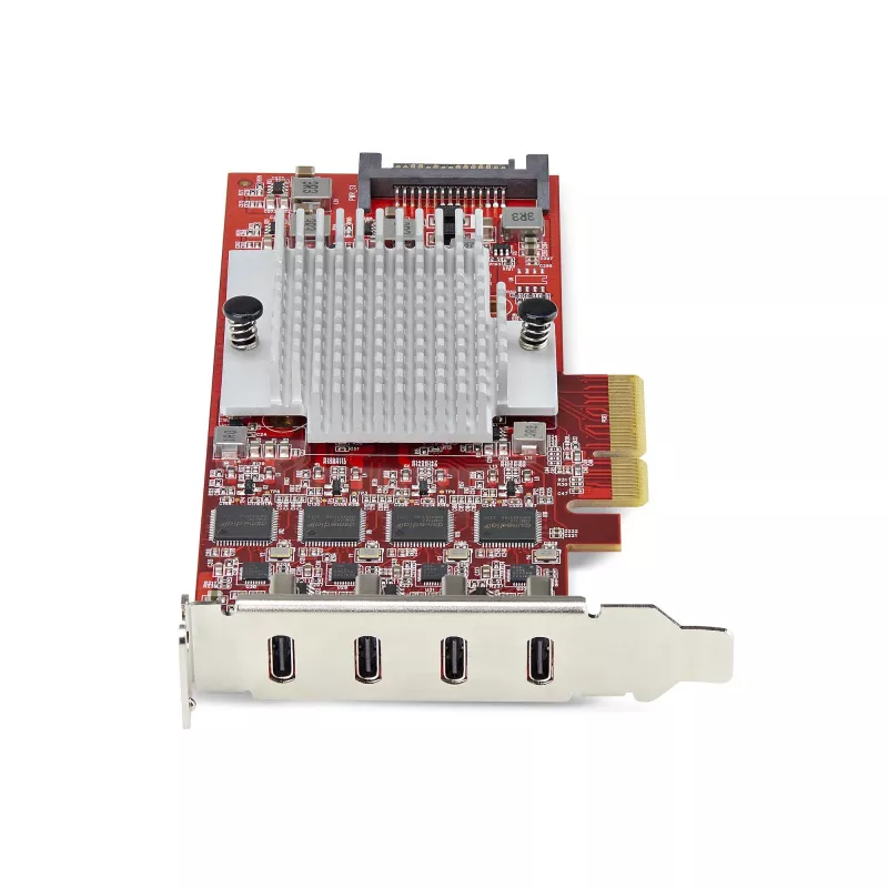 StarTech.com 4 prievadų USB Type-C PCIe kortelė, USB 3.2 10Gbps, USB-C PCI Express išplėtimo kortelė, 4 nepriklausomi USB valdikliai, Windows/Linux/macOS, TAA atitinkanti