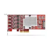 StarTech.com 4 prievadų USB Type-C PCIe kortelė, USB 3.2 10Gbps, USB-C PCI Express išplėtimo kortelė, 4 nepriklausomi USB valdikliai, Windows/Linux/macOS, TAA atitinkanti