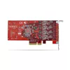 StarTech.com 4 prievadų USB Type-C PCIe kortelė, USB 3.2 10Gbps, USB-C PCI Express išplėtimo kortelė, 4 nepriklausomi USB valdikliai, Windows/Linux/macOS, TAA atitinkanti