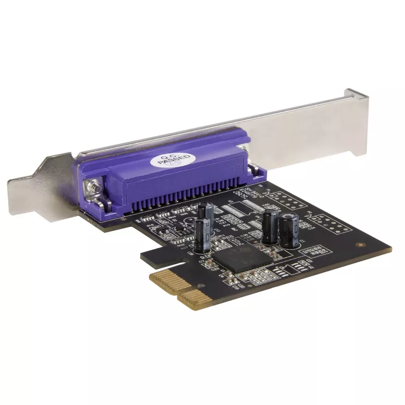 StarTech.com 1 prievado lygiagreti PCIe kortelė – PCI Express į lygiagretų DB25 adapterį – LPT valdiklis spausdintuvams, skaitytuvams ir braižytuvams – SPP/ECP – standartinis/žemo profilio