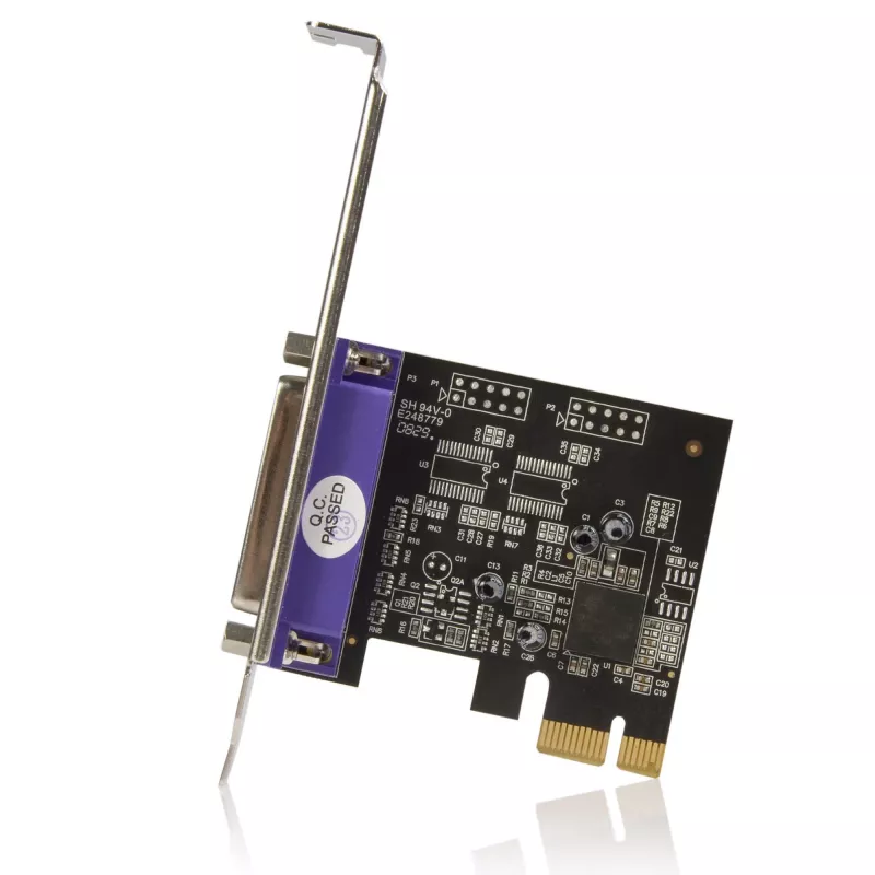 StarTech.com 1 prievado lygiagreti PCIe kortelė – PCI Express į lygiagretų DB25 adapterį – LPT valdiklis spausdintuvams, skaitytuvams ir braižytuvams – SPP/ECP – standartinis/žemo profilio