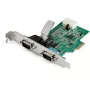 StarTech.com 2 prievadų PCI Express RS232 nuosekliojo ryšio adapterio kortelė - PCIe RS232 valdiklis - PCIe į dvigubą nuoseklųjį DB9 - 16950 UART - plėtinio kortelė - Windows ir Linux