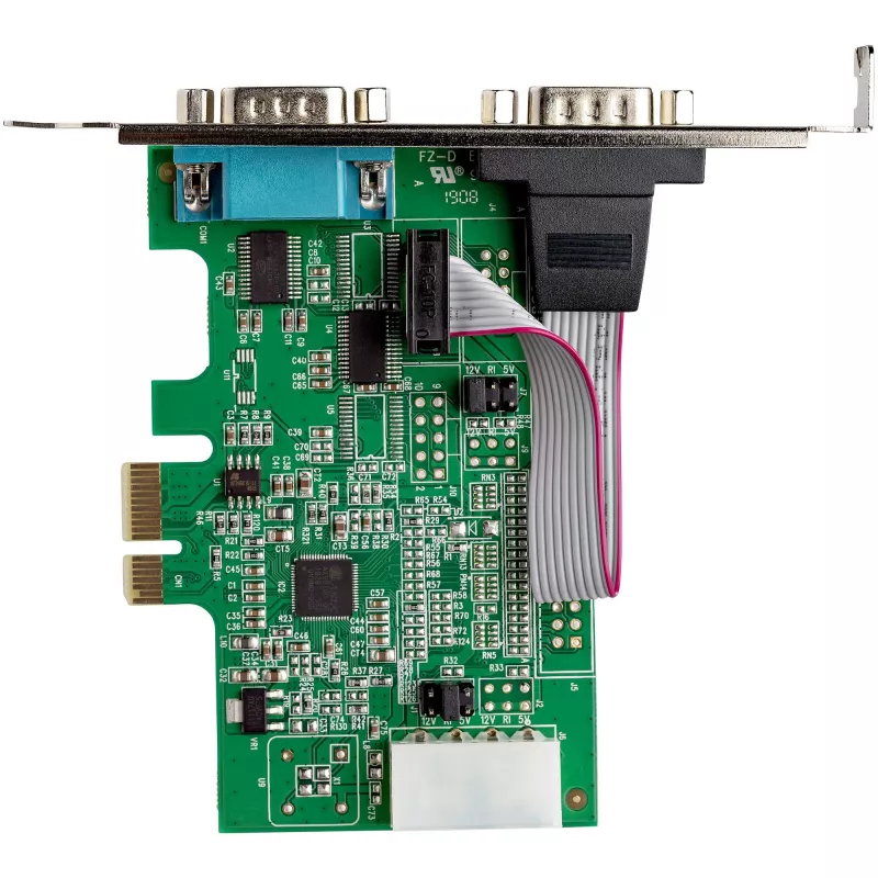 StarTech.com 2 prievadų PCI Express RS232 nuosekliojo ryšio adapterio kortelė - PCIe RS232 valdiklis - PCIe į dvigubą nuoseklųjį DB9 - 16950 UART - plėtinio kortelė - Windows ir Linux