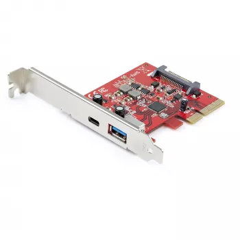 „StarTech.com“ 2 prievadų 10Gbps USB-A ir USB-C PCIe kortelė – USB 3.1 Gen 2 PCI Express valdiklio adapteris – USB 3.2 Gen 2x1 PCIe plėtimosi kortelė – Windows, macOS, Linux