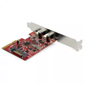 „StarTech.com“ 2 prievadų USB 3.2 Gen 2 PCIe kortelė, USB-C 10Gbps SuperSpeed PCI Express 3.0 x4 valdiklio kortelė, USB Type-C adapterio kortelė, tik duomenims, Windows/macOS/Linux, TAA