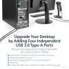 StarTech.com PEXUSB3S44V – PCIe plokštė su 4 USB 3.0 prievadais ir atskirais 5 Gbps kanalais