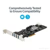 StarTech.com PEXUSB3S44V – PCIe plokštė su 4 USB 3.0 prievadais ir atskirais 5 Gbps kanalais