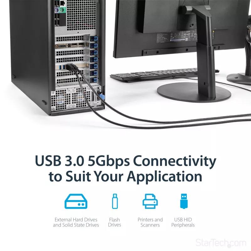 StarTech.com PEXUSB3S44V – PCIe plokštė su 4 USB 3.0 prievadais ir atskirais 5 Gbps kanalais