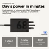 Motorola TurboPower 68W universalus greitasis AC įkroviklis juodas