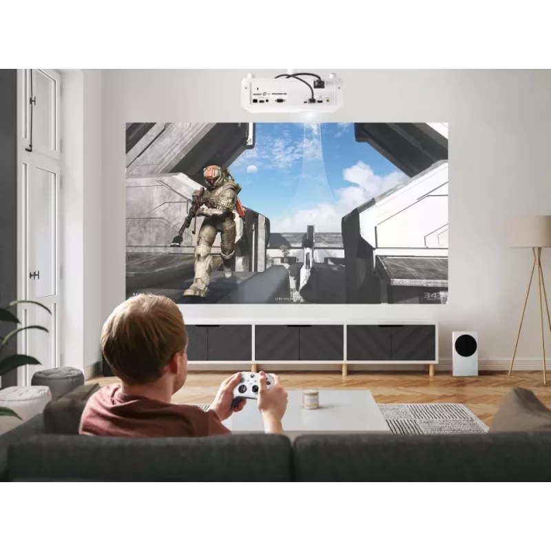 Projektorius Viewsonic PX749-4K, 4000 ANSI liumenų, UHD 4K (3840x2160), 3D, baltas