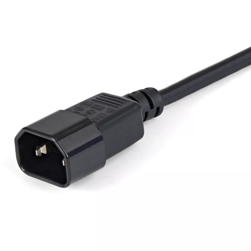 StarTech.com 1 m ilginimo laidas C14 į C13, 10A 125V, 18AWG, kompiuterio maitinimo laidas