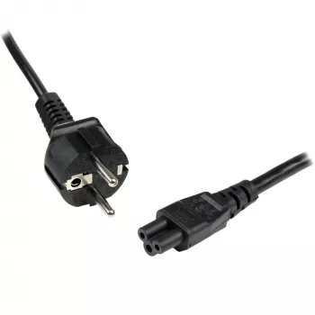 StarTech.com 1 m maitinimo laidas nešiojamam kompiuteriui, EU Schuko į C5, 2,5 A 250 V, 18 AWG