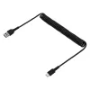 StarTech.com 1 m susukamas USB A į USB C krovimo laidas, greitas įkrovimas ir sinchronizavimas, USB 2.0, aramido pluoštas, juodas